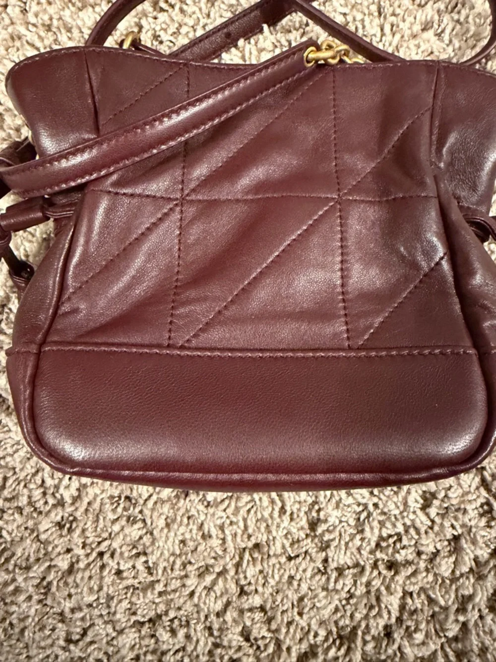 Saint Laurent  Burgundy Jamie Mini Bag - Picture 6 of 9